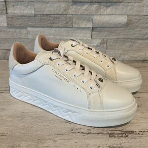 Kurt Geiger London Womens 40.5 Kensington Leather/Suede Platform Cupsole Sneaker